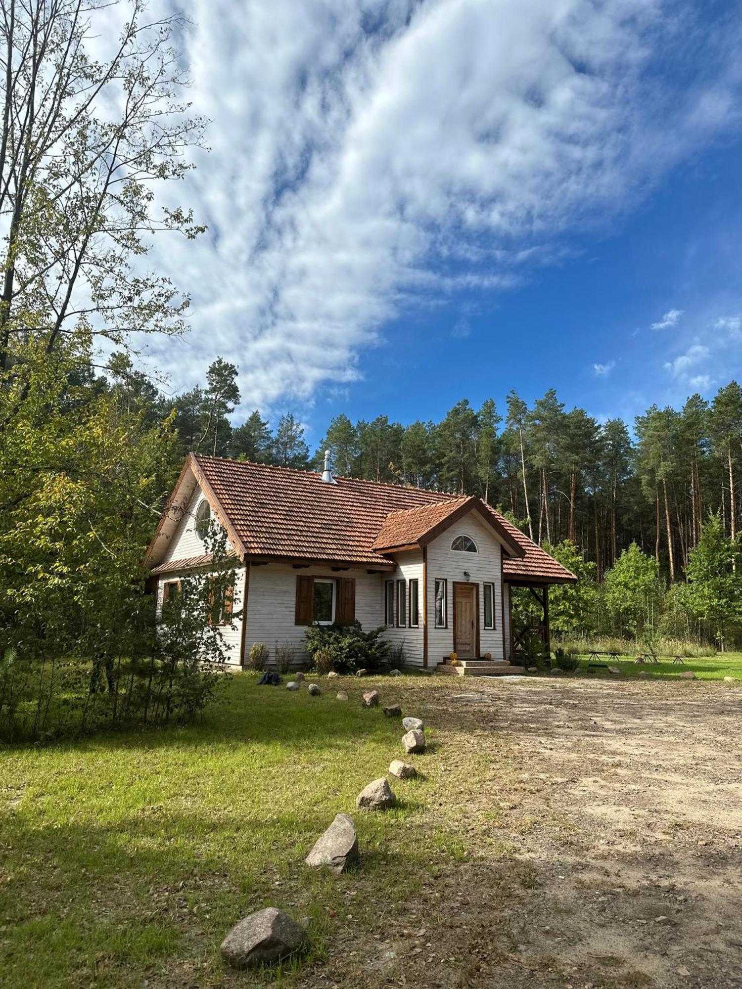 Jagodowy Zakatek, Caloroczny Dom Na Wylacznosc W Lesie, Balia, Cisza, Kominek, Weranda, Stawy Tuczna 外观 照片